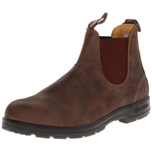 ֥ɥȡ Blundstone Mens 585 Leathered V-Cut Chelsea Ankle Boots Shoes 