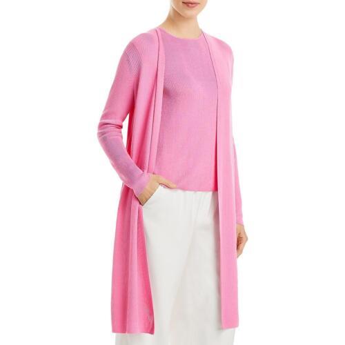 t@CGbg148j[[N Lafayette 148 New York Womens Pink Long Duster Sweater Cardigan XL fB[X