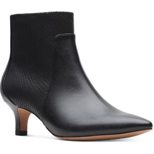 クラークス Clarks Womens SHONDRAH BOOT Faux Leather Ankle Boots Heels Shoes レディース