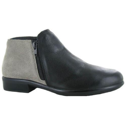 ナオト Naot Womens Helm Leather Block Heel Zipper Ankle Boots Shoes レディース