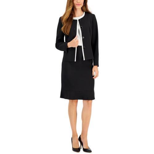 Le Suit Womens Flared Hem Midi Business Skirt Suit Petites レディース