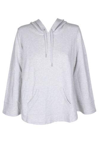 StyleCo Style & Co Heather Grey Front Pocket Long Sleeve Pullover Hoodie M レディース