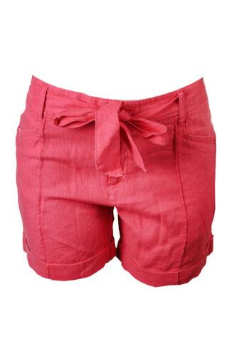 INC Inc International Concepts Coral Linen Shorts 6 レディース