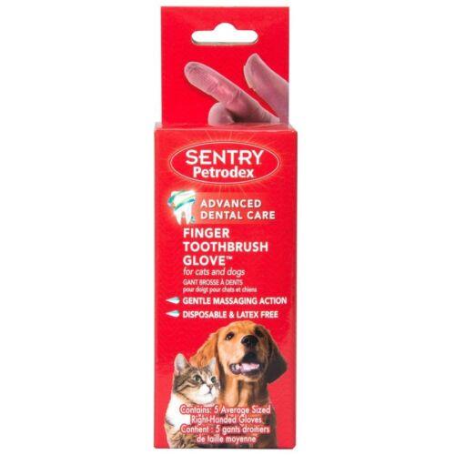 Sentry Petrodex Finger Toothbrush for Cats and Dogs 5 count ˥å