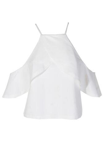 MareMare Mare Mare Ivory High-Neckline Cold-Shoulder Top M レディース