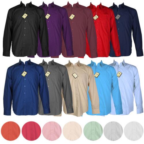 Maximo マキシモ Men's Dress Shirt Formal Long Sleeve Button Up Classic Fit Pocket Dress Shirt メンズ