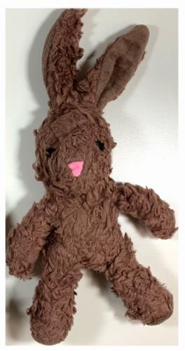 Spunky Pup Dog Toys Organic Cotton Bunny Assorted: Brown or White Small ユニセックス