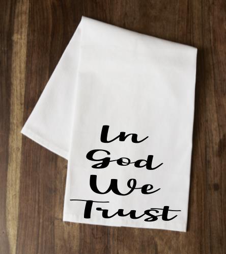 楽天サンガYour Custom Sports In God We Trust 3 Tea Towel ユニセックス