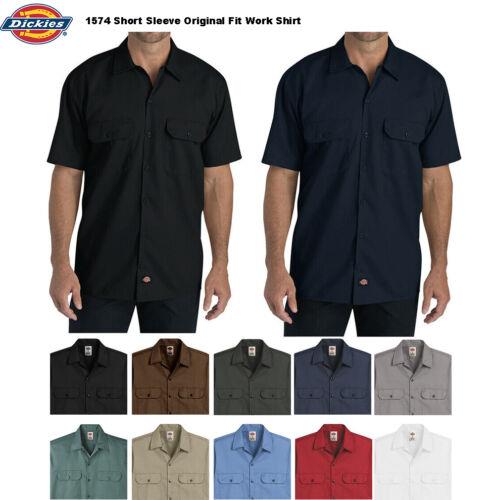 Dickies ディッキーズ ファッション スーツ Dickies Men's Shirt Short Sleeve Button Up Casual Original Uniform Workwear 1574 カラー:Black■ご注文...