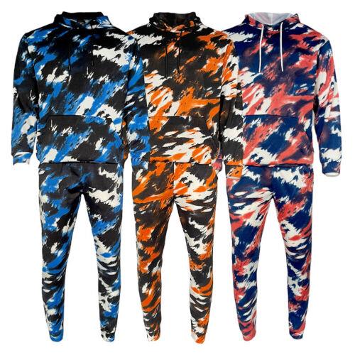 Original Deluxe Men 039 s Tracksuit Set Tie-Dye Style Two Piece Jogger Pants and Hoodie Outwear Set メンズ