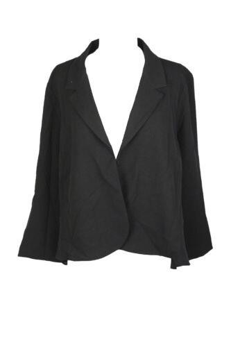 Alfani Black Mixed-Media Blazer XXL レディース