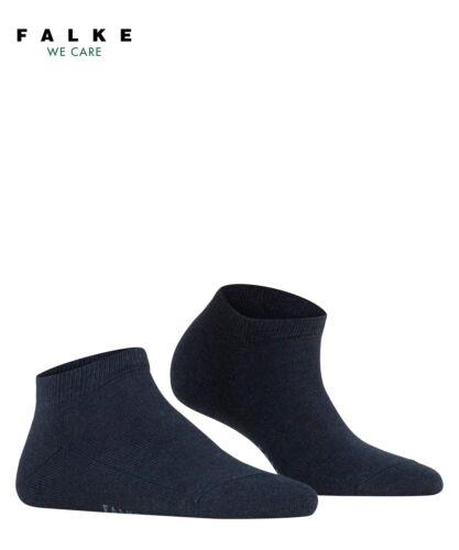 t@P Falke Family Cotton Sneaker Sock (Navy Blue) Womens Crew Cut Socks Size 5-7.5 fB[X