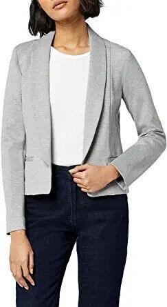 Meraki Womens Shawl Collar Fitted Blazer Grey (Grey) Size 8 (Manufacturer レディース