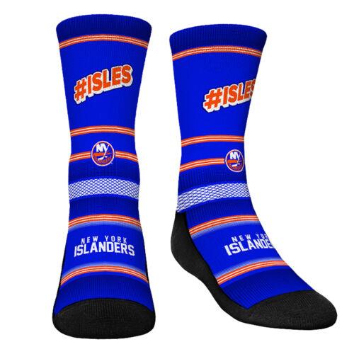 ロックイーエム Youth Rock Em Socks New York Islanders Team Slogan Crew Socks ユニセックス