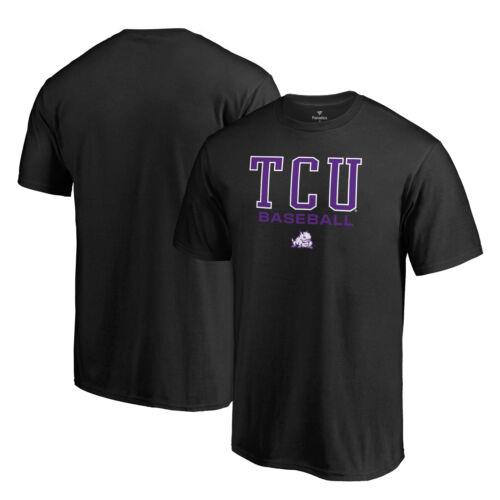2023/12/25 Men 039 s Fanatics Black TCU Horned Frogs True Sport Baseball T-Shirt メンズ