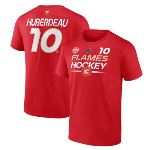 Men's Fanatics Jonathan Huberdeau Red Calgary Flames 2023 NHL Heritage Classic 