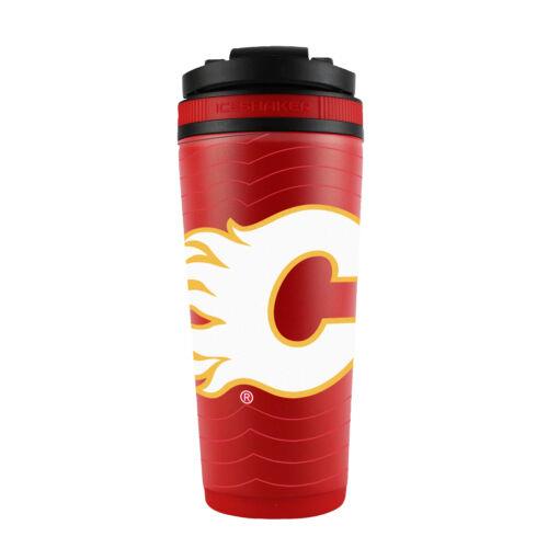 WinCraft Calgary Flames 26oz. 4D Stainless Steel Ice Shaker Bottle ˥å