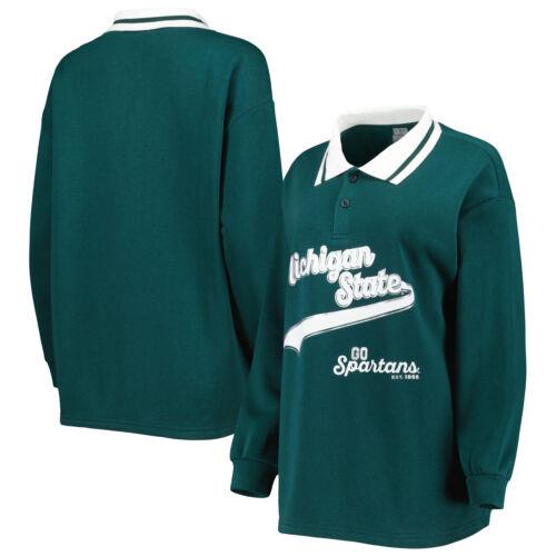 ゲームデイ コーチャー New ListingWomen's Gameday Couture Green Michigan State Spartans Happy? Hour Long Sleeve ユニセックス