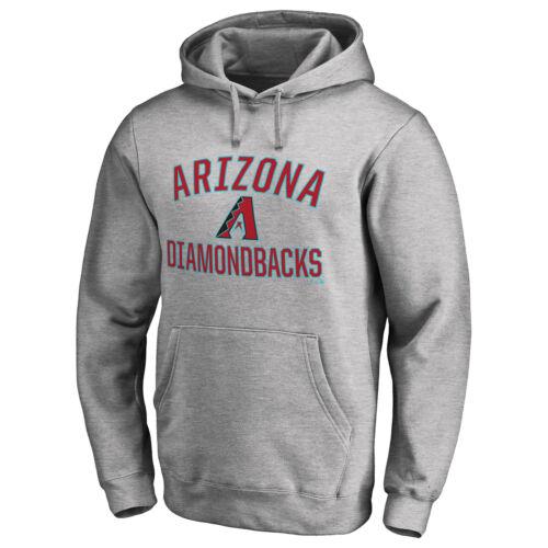 Fanatics Men's Ash Arizona Diamondbacks Victory Arch Pullover Hoodie メンズ