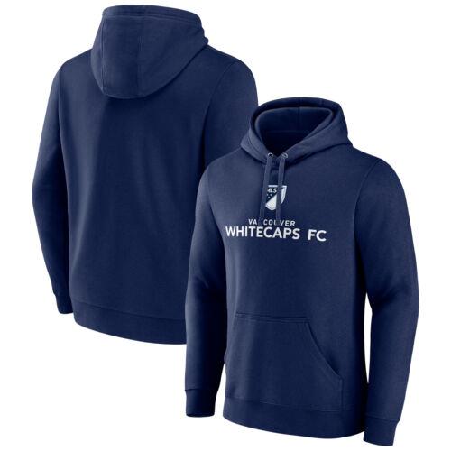 Men's Fanatics Navy Vancouver Whitecaps FC Shielded Logo Pullover Hoodie メンズ