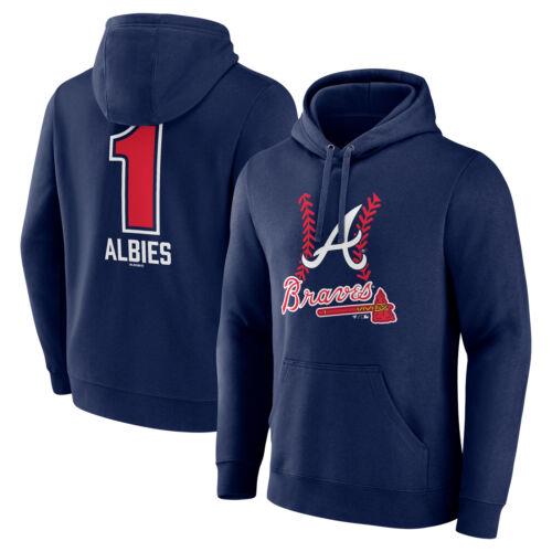 Men's Fanatics Ozzie Albies Navy Atlanta Braves Fastball Player Name & Number メンズ
