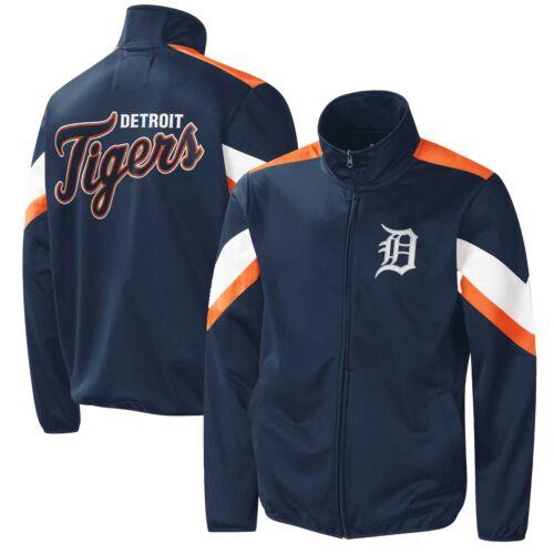 ジースリー Men's G-III Sports by Carl Banks Navy Detroit Tigers Earned Run Full-Zip Jacket メンズ