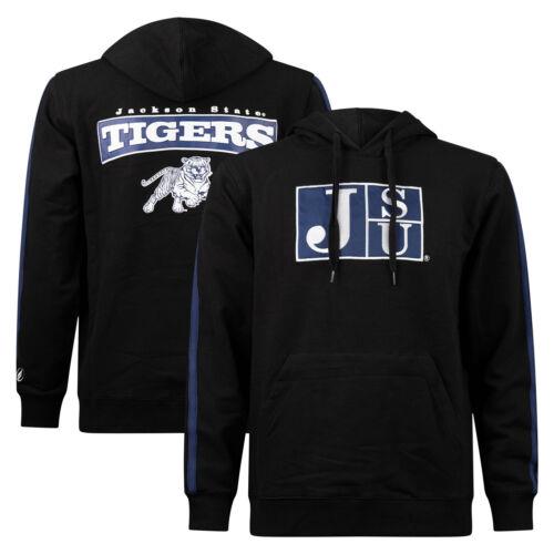Men 039 s FISLL Black Jackson State Tigers Oversized Stripes Pullover Hoodie メンズ
