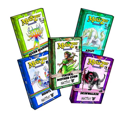 2023/12/28 Set of All 5 Theme Decks Native 1st Edition MetaZoo TCG NEW SEALED