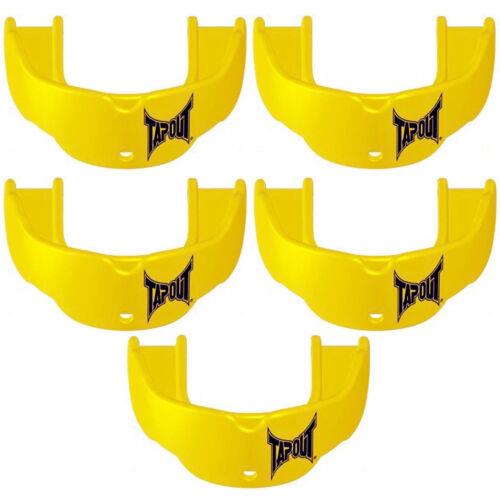 タップアウト Tapout Youth Protective Sports Mouthguard with Strap 5-Pack - Yellow ユニセックス
