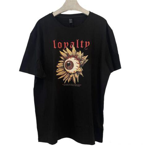 ROMWE Romwe T-Shirt Loyalty XXL Eyeball Sunflowers New With Tags メンズ