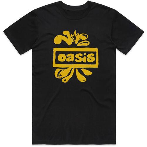 Oasis-Liam Gallagher オアシス Oasis - Drawn Logo - Black t-shirt メンズ