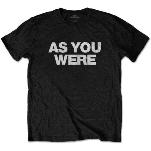 オアシス Oasis-Liam Gallagher-As You Were- Black t-shirt メンズ