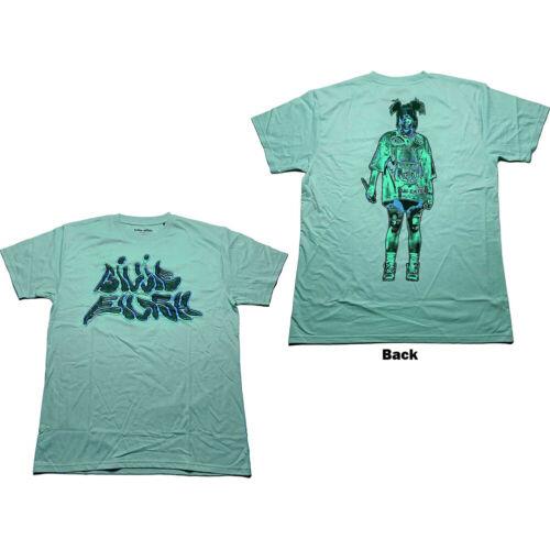 Bravado Billie Eilish - Neon Logo Billie with Backprint - Blue t-shirt メンズ