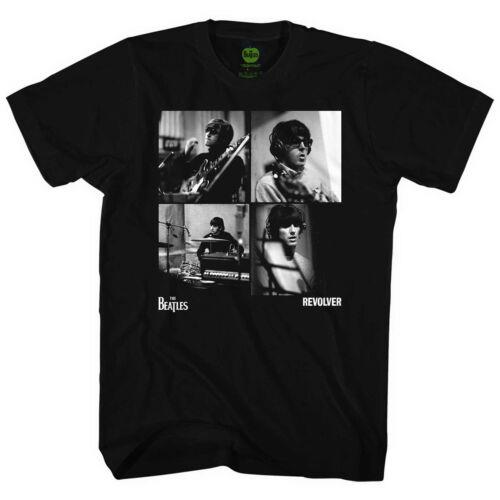 The Beatles-Rubber Soul- ソウル The Beatles - Revolver Studio Shots - Black t-shirt メンズ
