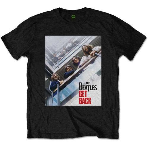 The Beatles - Get Back Poster -Black T-shirt メンズ