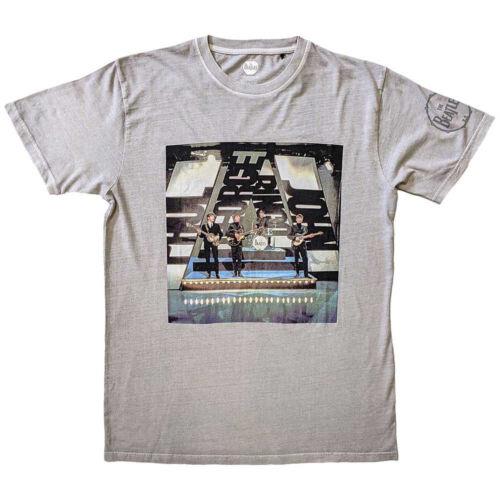 The Beatles-Rubber Soul- ソウル The Beatles - On Stage - With sleeve print - Light Grey t-shirt メンズ