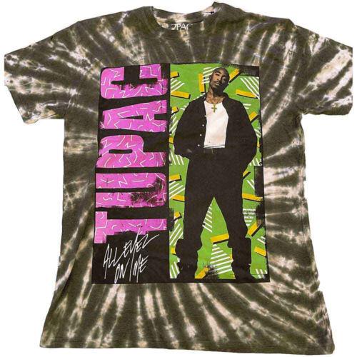 Bravado Tupac Shakur - 2pac-All Eyez On Me - Green Tie Dye t-shirt メンズ