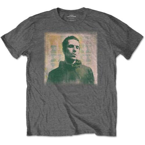 Oasis-Liam Gallagher オアシス Oasis - Liam Gallagher-Monochrome - Charcoal Grey t-shirt メンズ