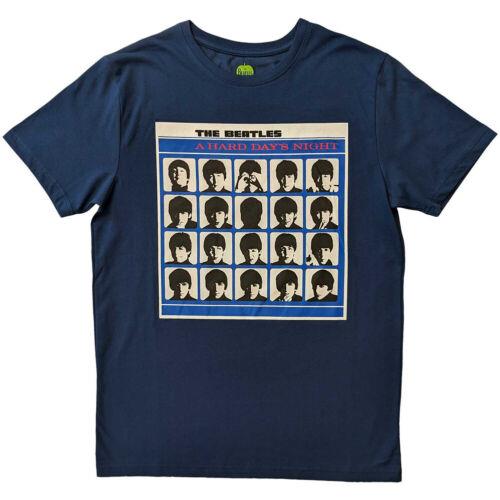 The Beatles-Rubber Soul- ソウル The Beatles - A Hard Day's Night Album Cover - Denim Blue T-shirt メンズ