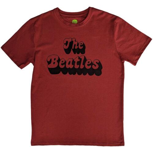 The Beatles-Rubber Soul- ソウル The Beatles - Text Logo - Red t-shirt メンズ