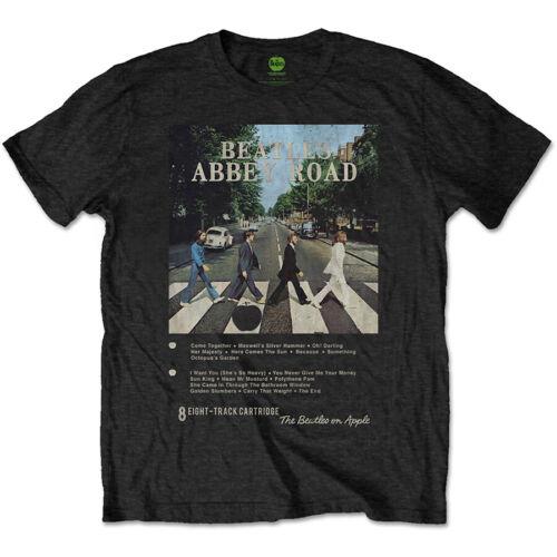 The Beatles-Rubber Soul- ソウル The Beatles - 8 Track Collection-Abbey Road - Black t-shirt メンズ