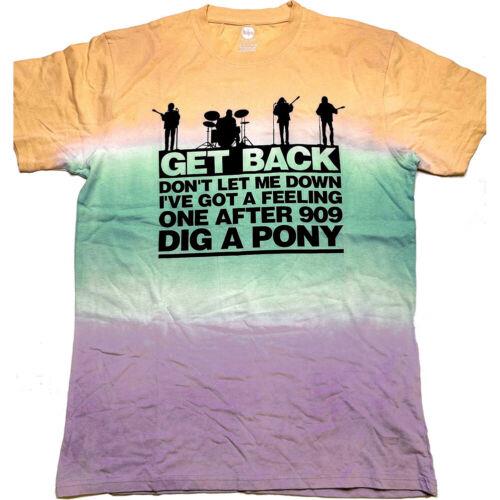 The Beatles-Rubber Soul- ソウル The Beatles - Get Back Gradient-Dip Dye - Multicolor t-shirt メンズ