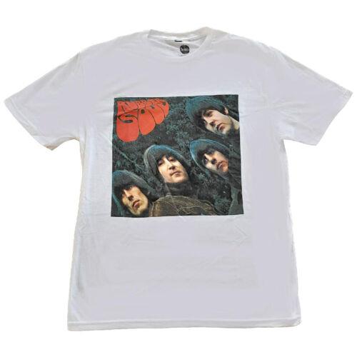 The Beatles-Rubber Soul- ソウル The Beatles - Rubber Soul Album Cover - White T-shirt メンズ