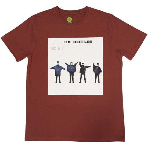 The Beatles-Rubber Soul- ソウル The Beatles - Help! Album Cover - Red T-shirt メンズ