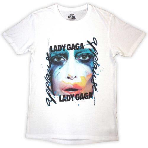 レディー ガガ Lady Gaga - Artpop Facepaint - White T-shirt メンズ