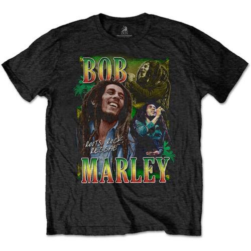 Bob Marley - Roots Rock Reggae Homage - Black t-shirt メンズ