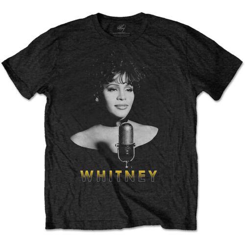 Bravado Whitney Houston-Black & White Photo-Black T-shirt メンズ