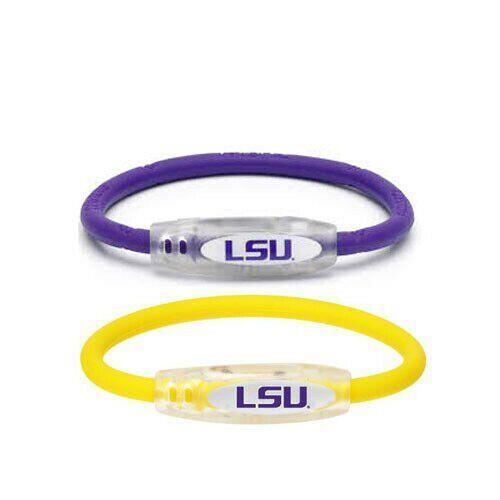 楽天サンガTrion:Z Active Magnetic Bracelet / Wristband - NCAA - LSU Louisiana State Tigers ユニセックス