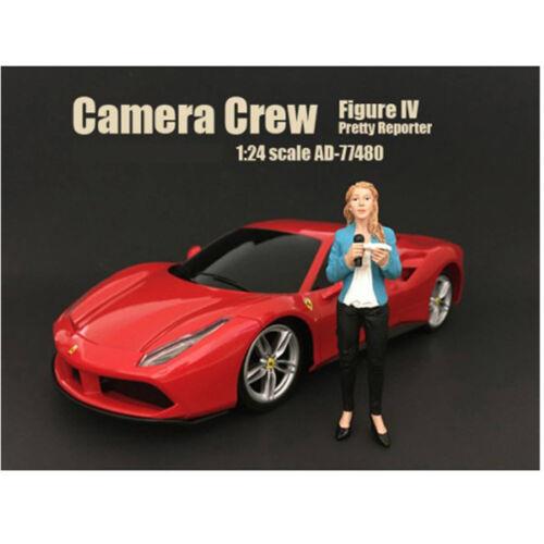 American Diorama Figure IV Camera Crew Pretty Reporter For 1:24 Scale Models