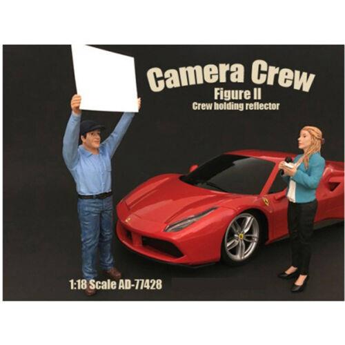 American Diorama Figure II Camera Crew Crew Holding Reflector For 1:18 Models